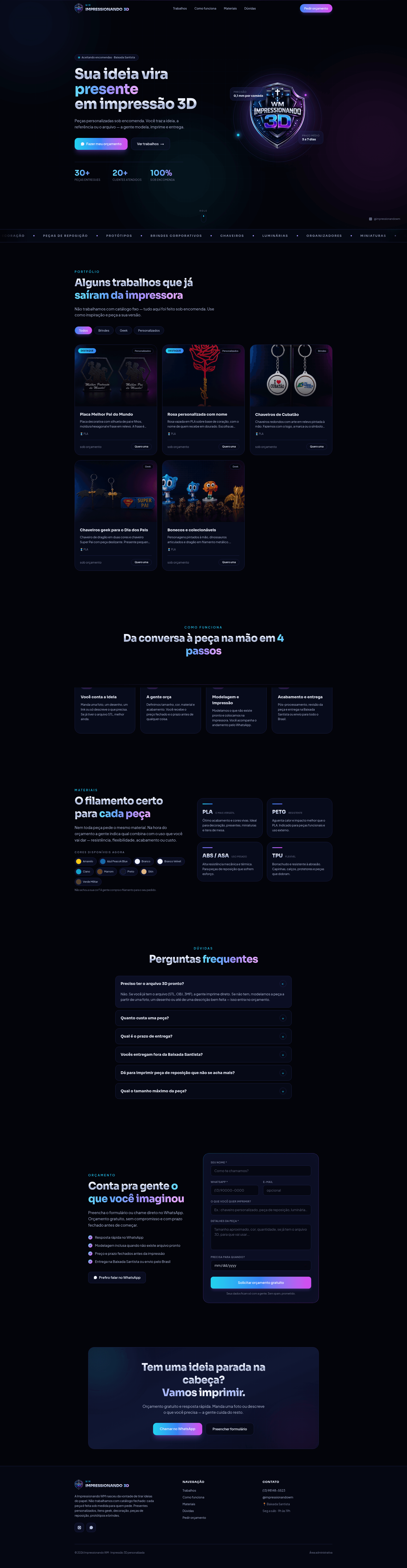 Preview of Impressionando WM's website