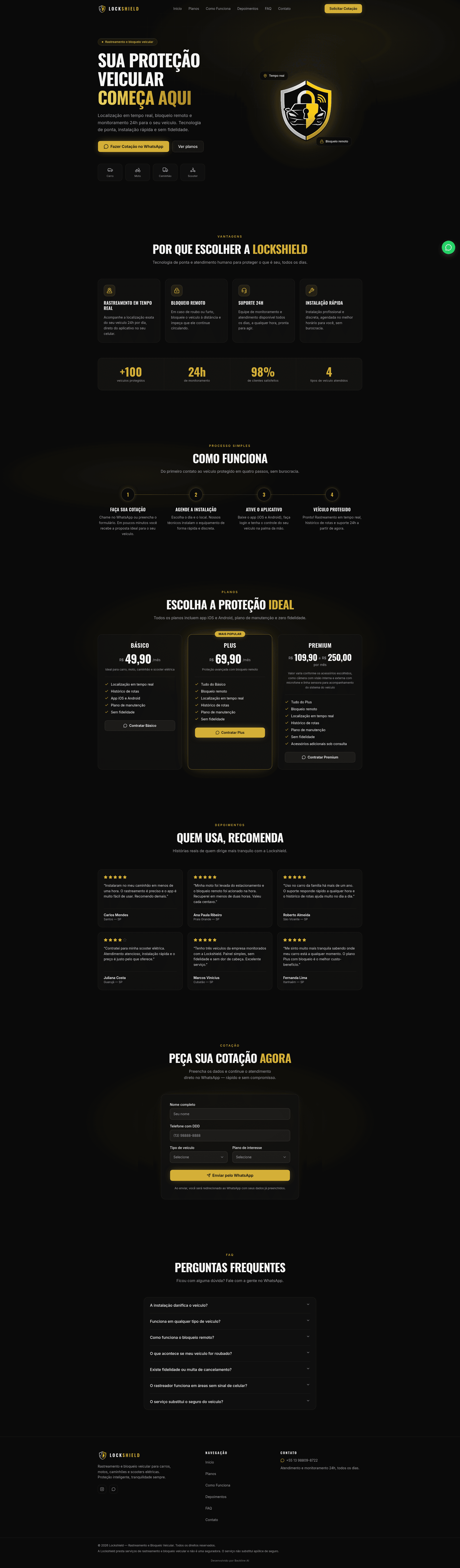 Preview of Lockshield's website