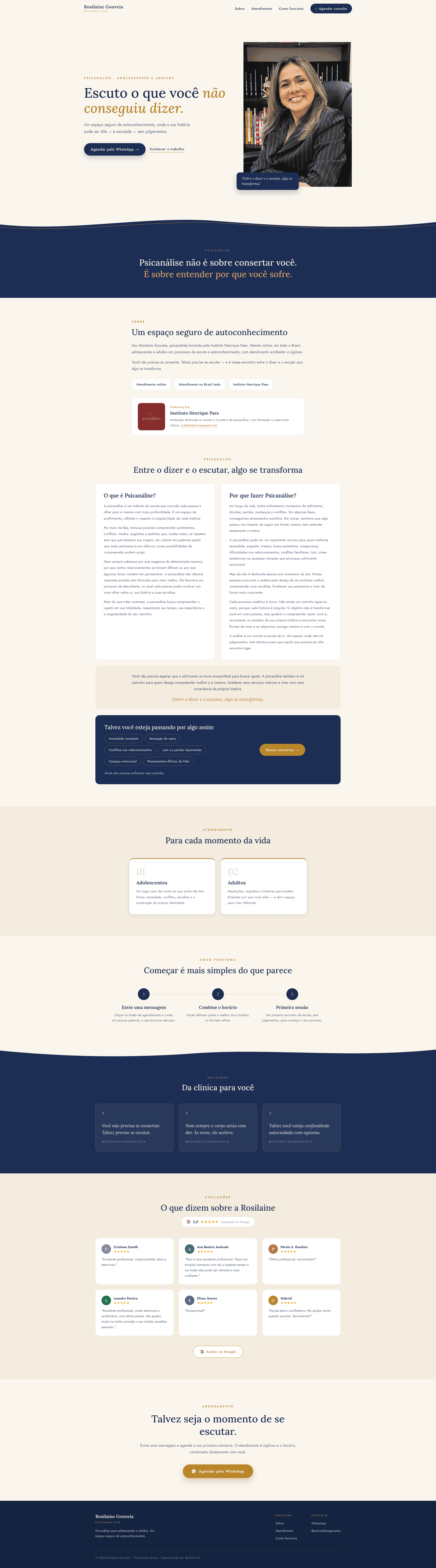 Preview of Rosilaine Gouveia's website